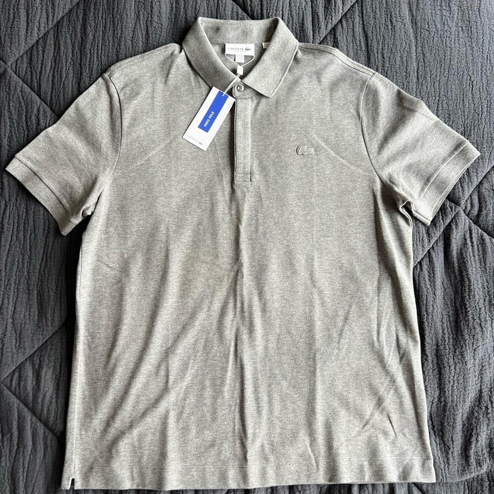 Lacoste Men's Gray Polo Shirt